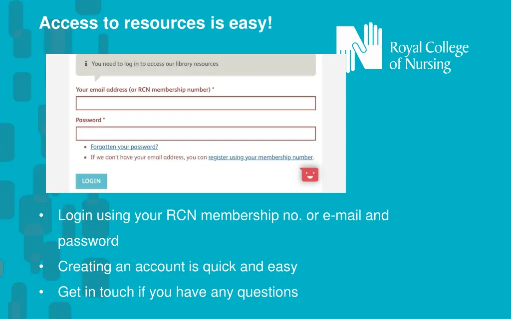 access to resources is easy