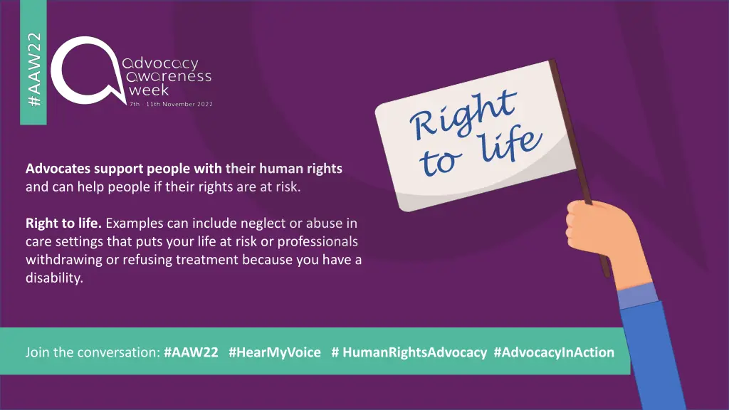 advocates support people with their human rights