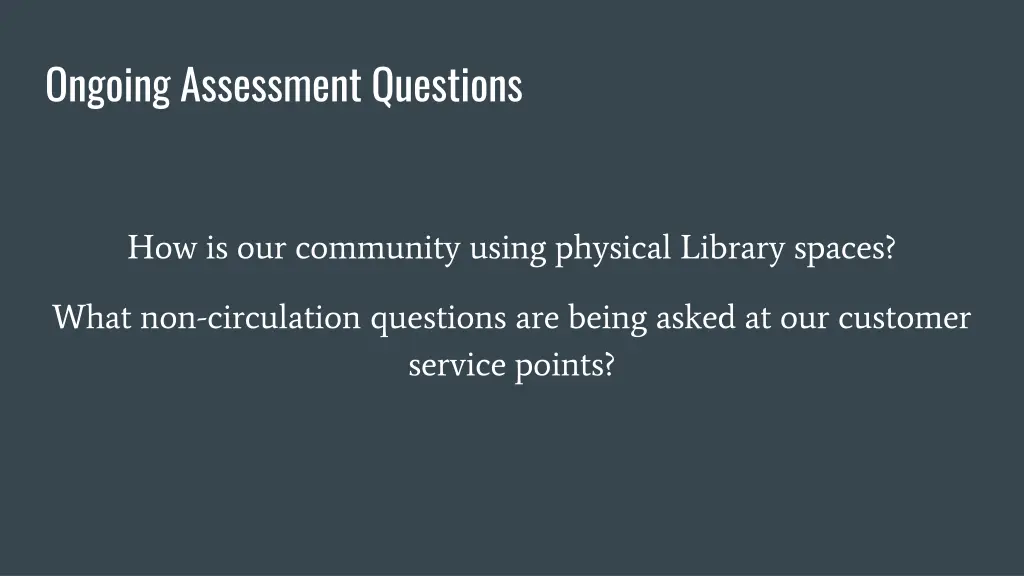 ongoing assessment questions