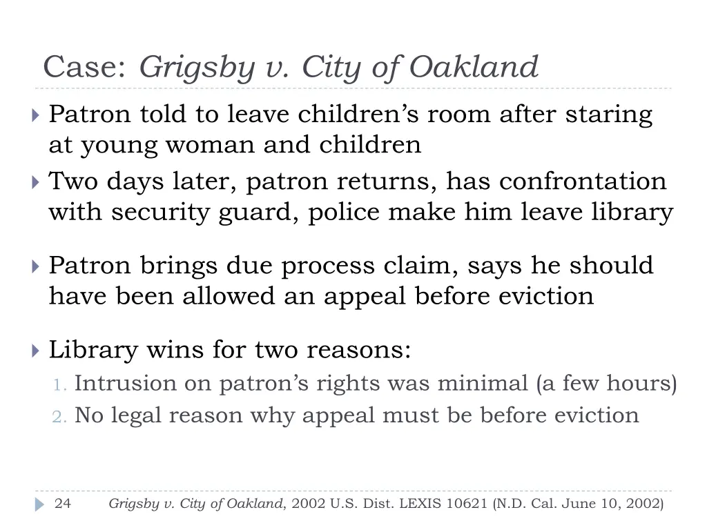 case grigsby v city of oakland