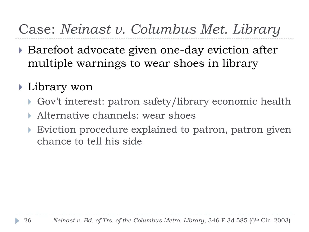 case neinast v columbus met library