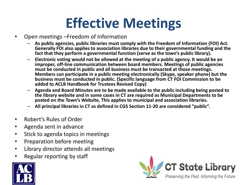 effective meetings open meetings freedom