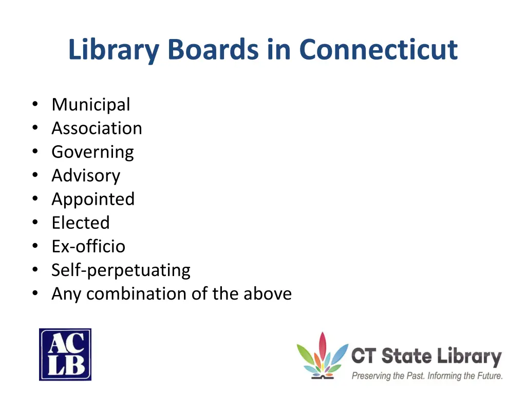 library boards in connecticut