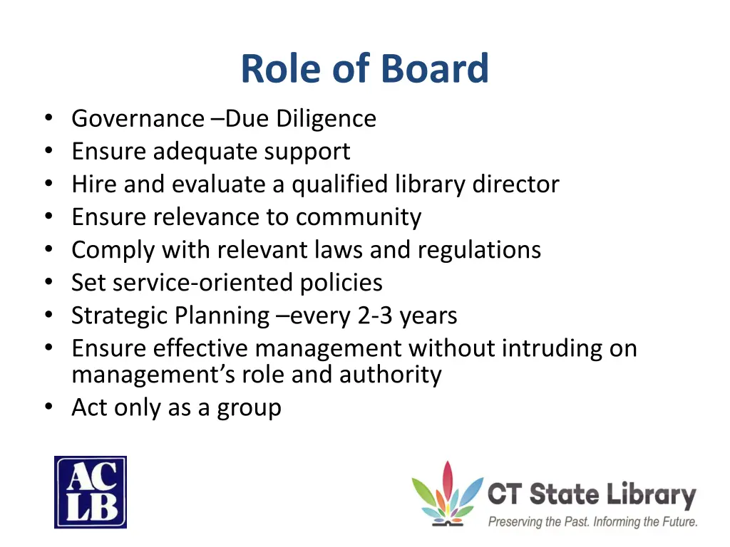 role of board