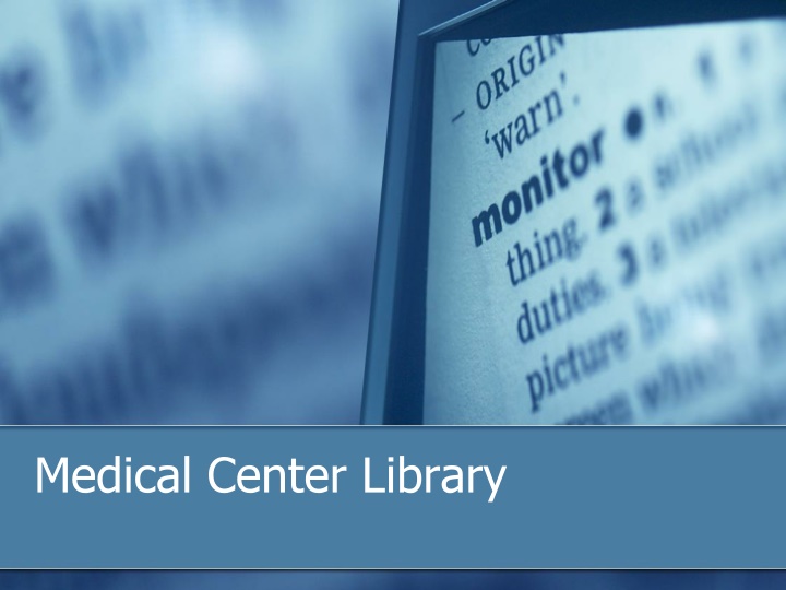 medical center library