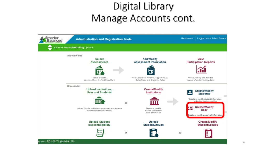 digital library manage accounts cont 1