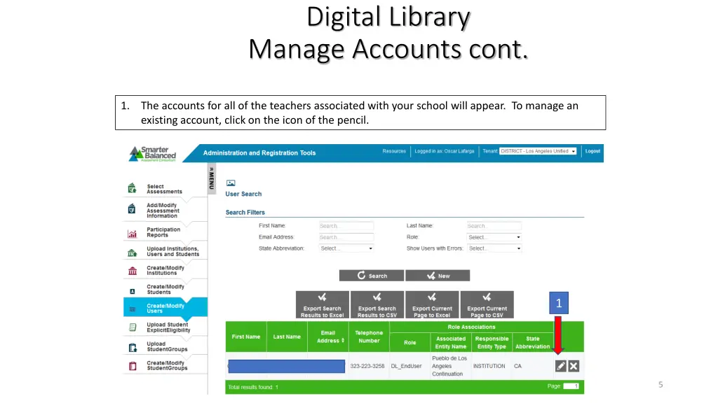 digital library manage accounts cont 2