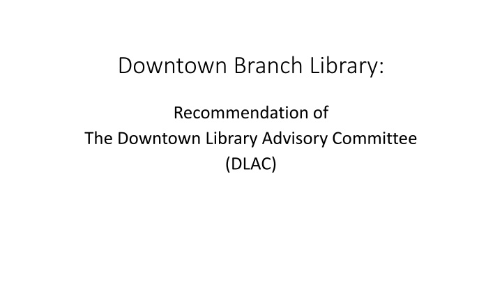 downtown branch library