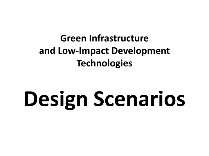 green infrastructure and low impact development