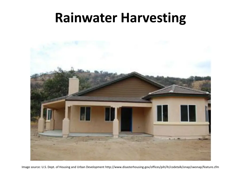 rainwater harvesting