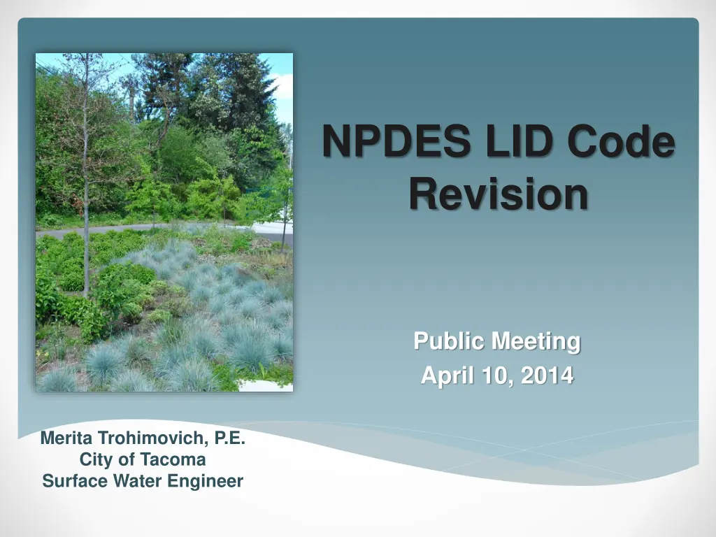 npdes lid code revision