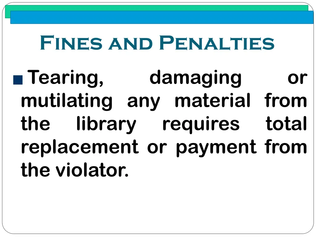 fines and penalties