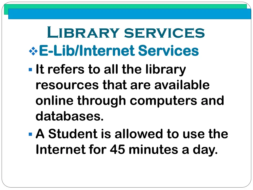 library services