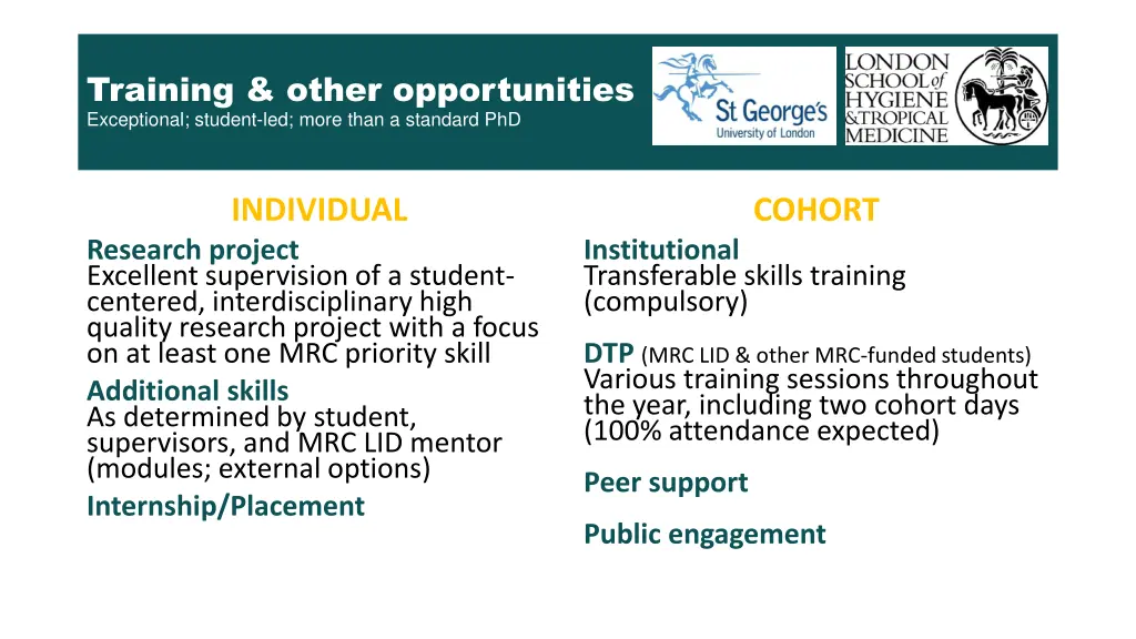 training other opportunities exceptional student