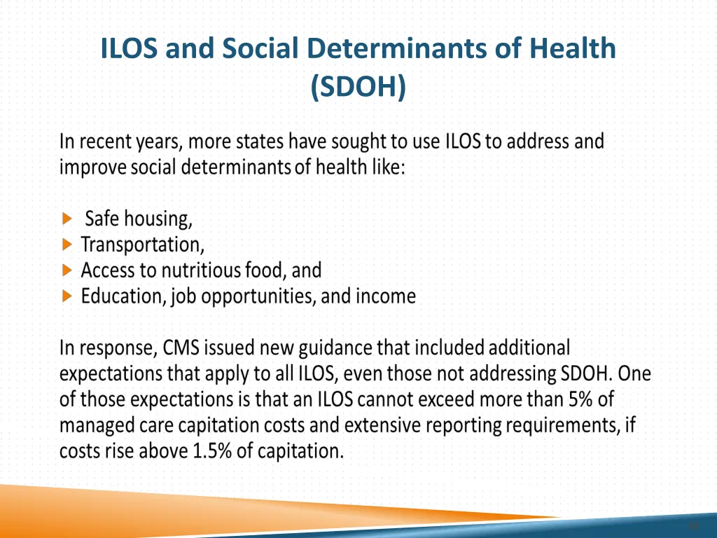 ilos and social determinants of health sdoh