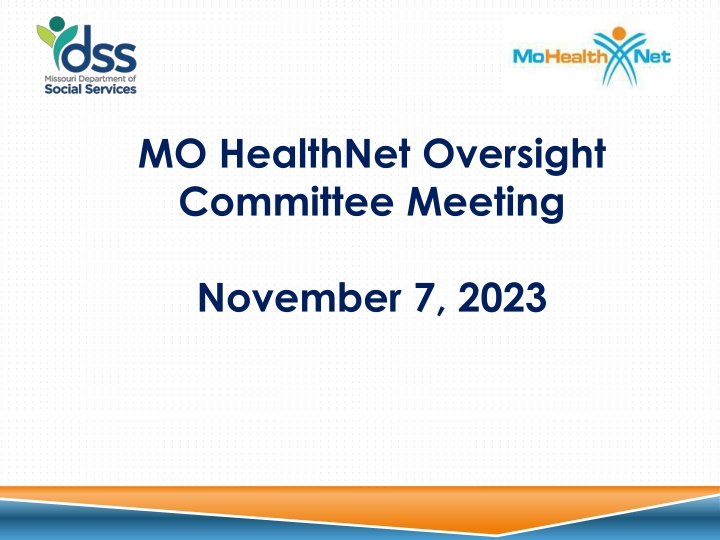 mo healthnet oversight committee meeting