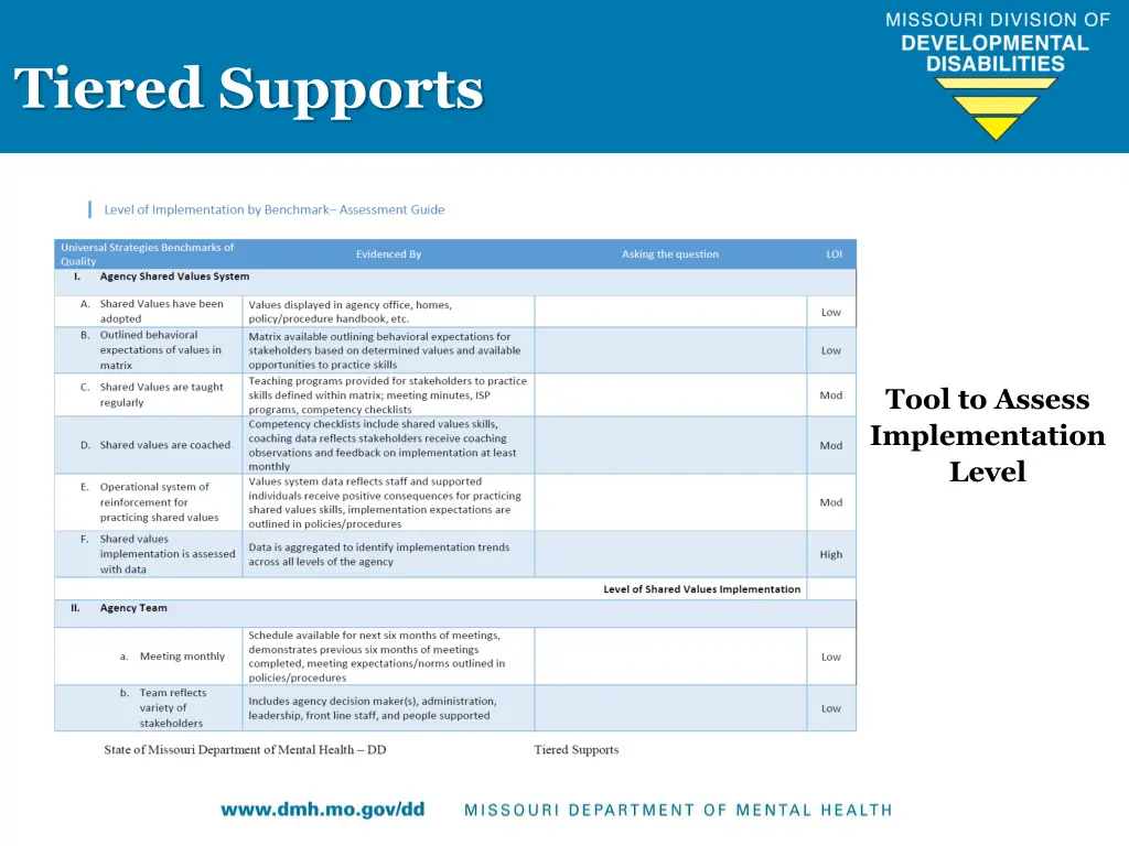 tiered supports 1