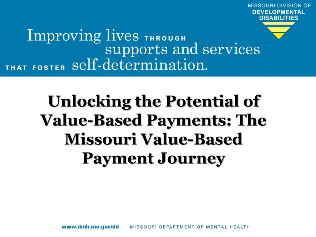 unlocking the potential of value based payments