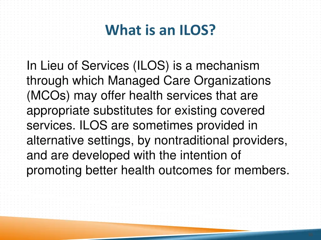 what is an ilos