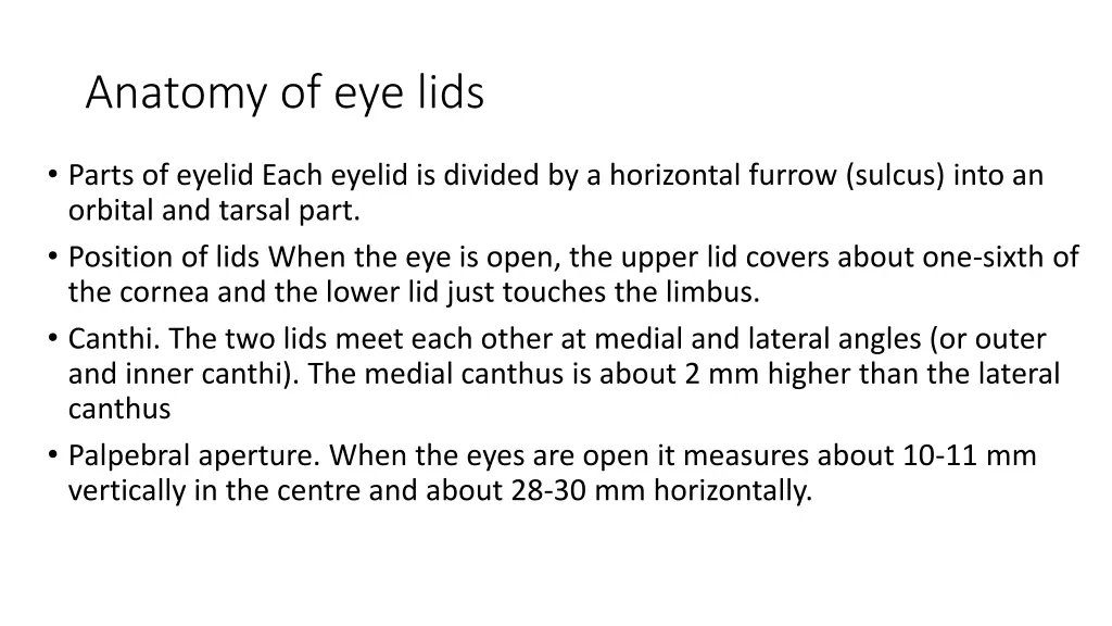 anatomy of eye lids