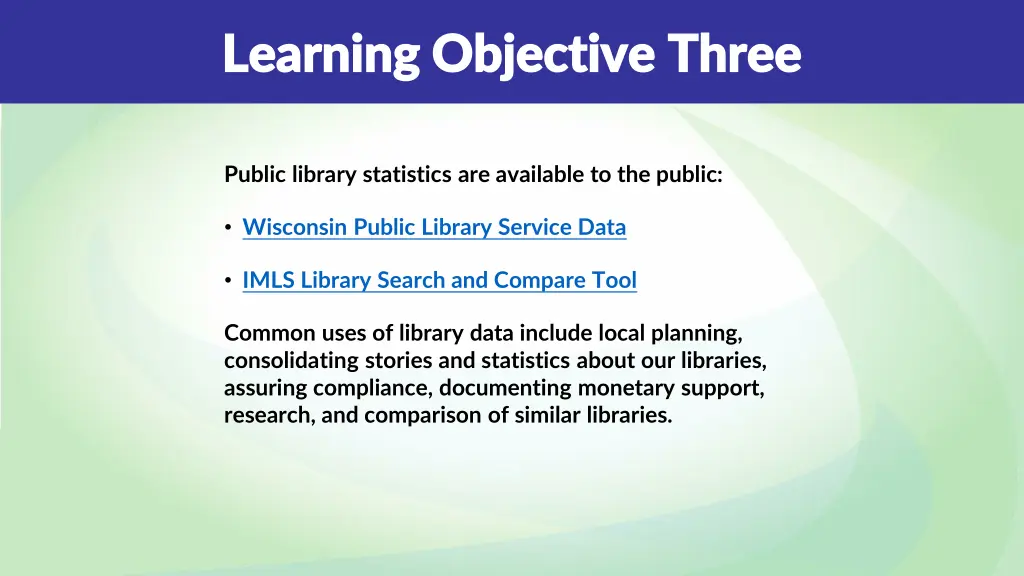 learning objective three learning objective three