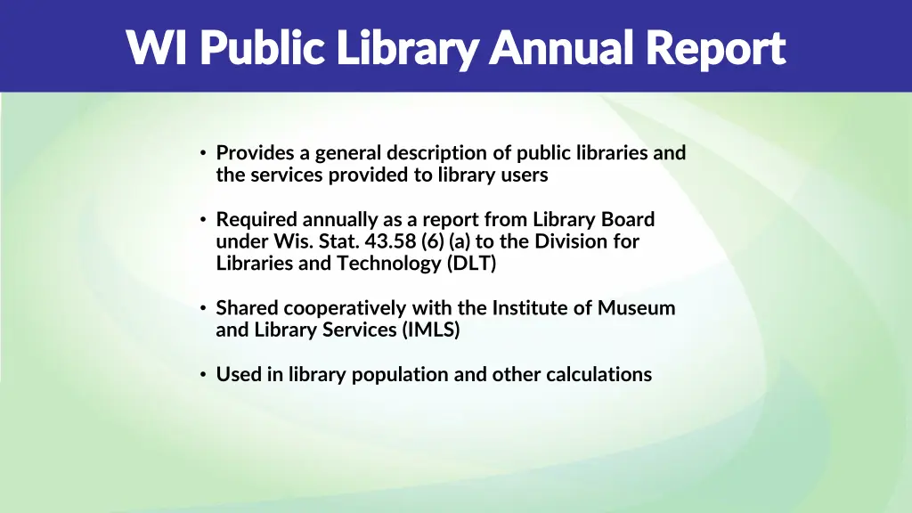 wi public library annual report wi public library