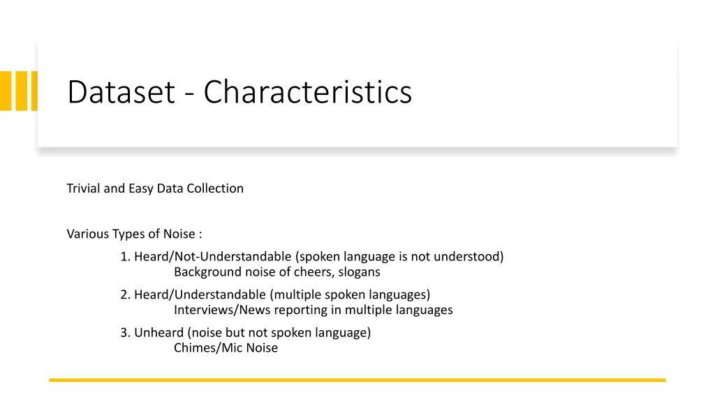 dataset characteristics