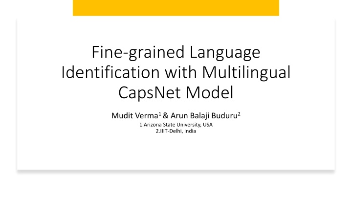 fine grained language identification with