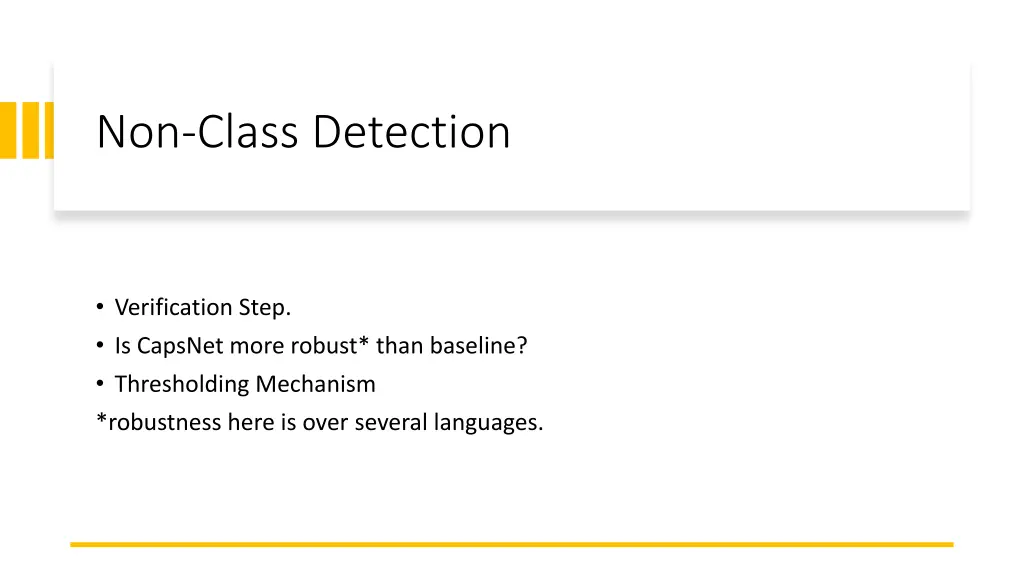 non class detection