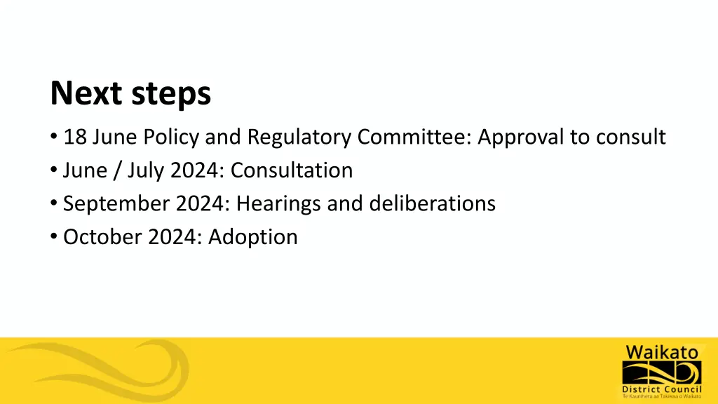 next steps 18 june policy and regulatory