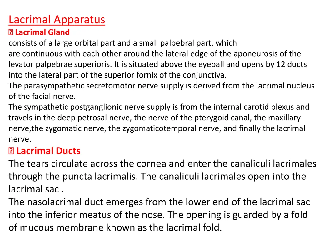 lacrimal apparatus lacrimal gland consists