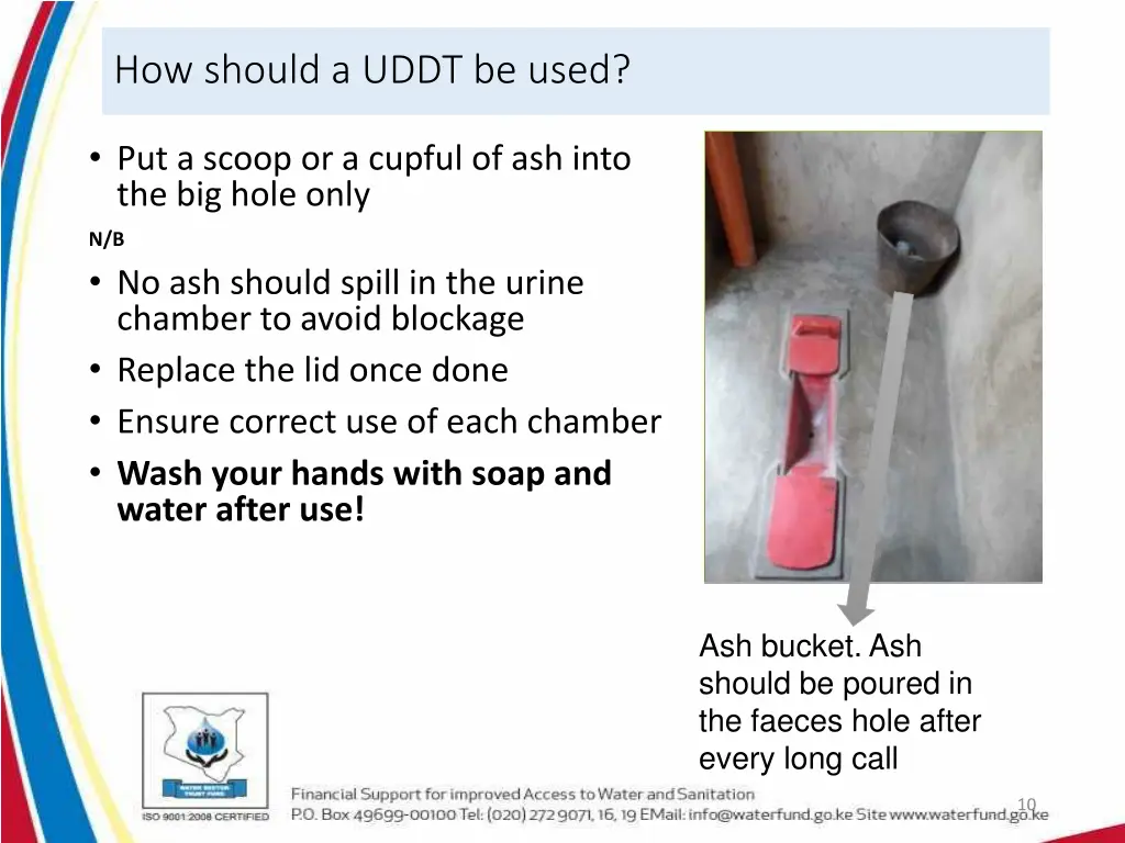 how should a uddt be used 1