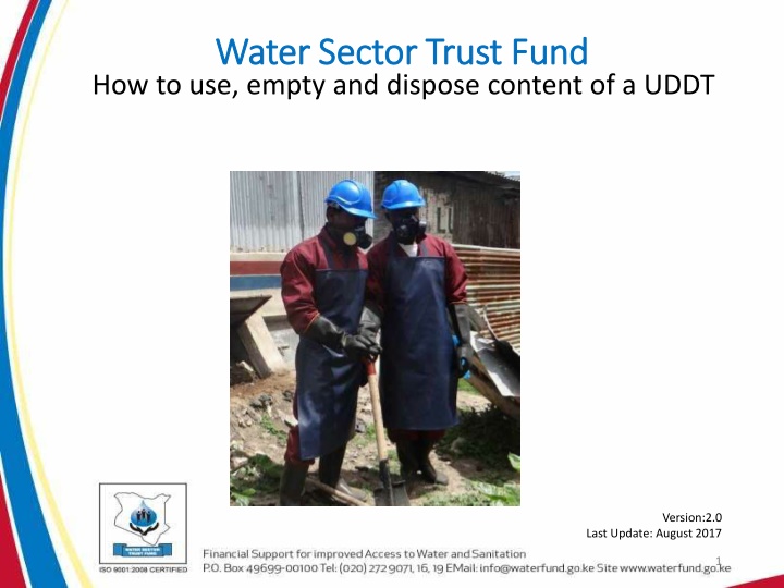 water sector trust fund water sector trust fund