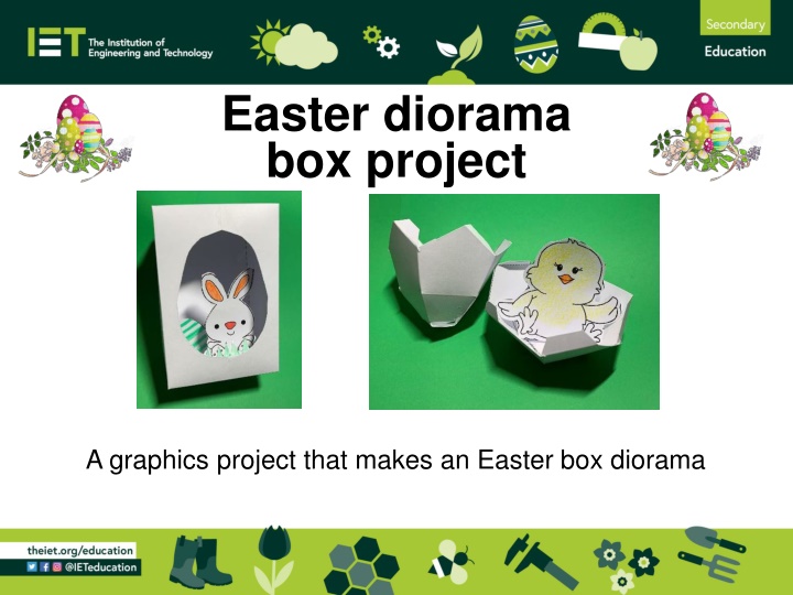 easter diorama box project