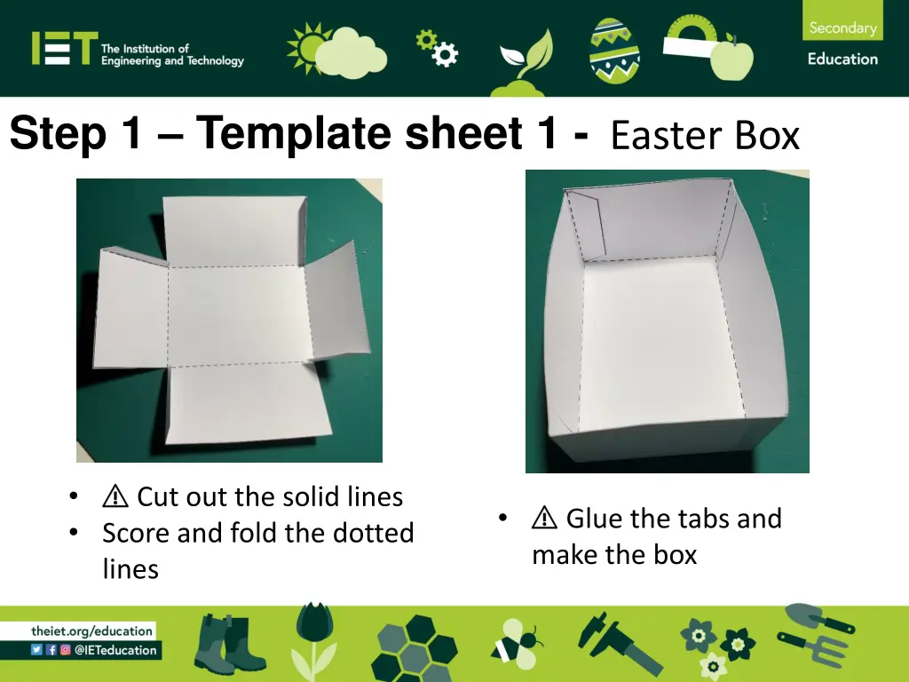 step 1 template sheet 1 easter box