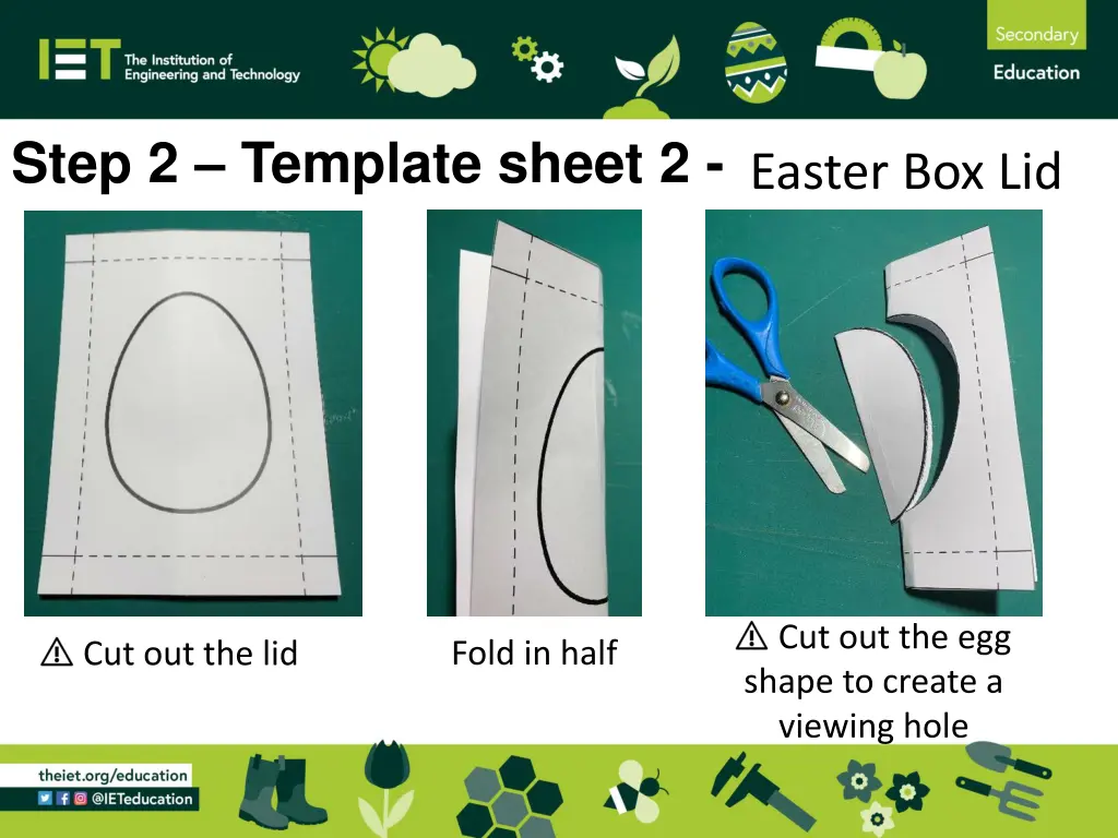 step 2 template sheet 2 easter box lid