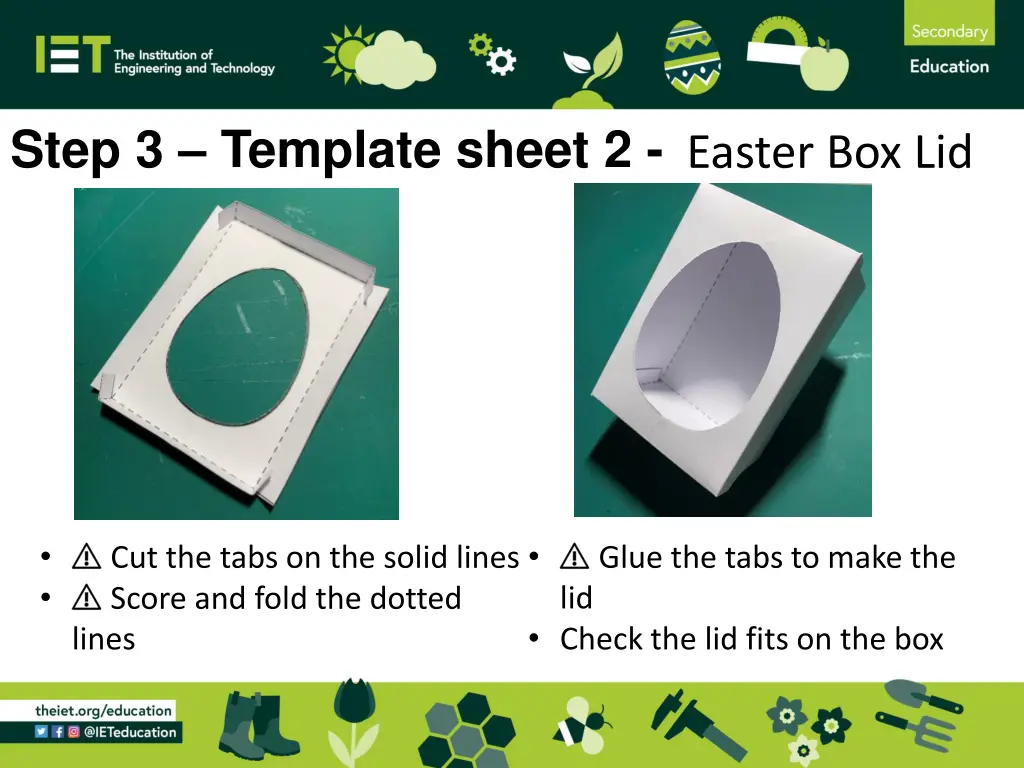 step 3 template sheet 2 easter box lid