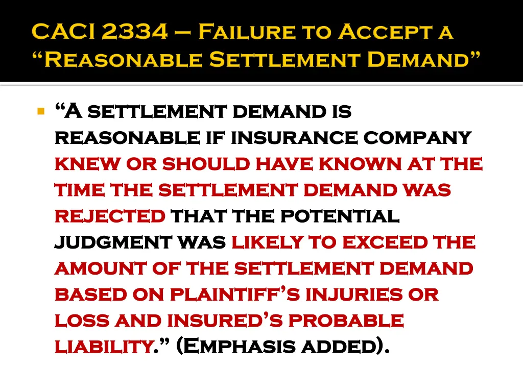 a settlement demand is a settlement demand