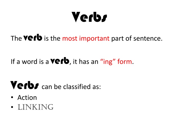 verbs