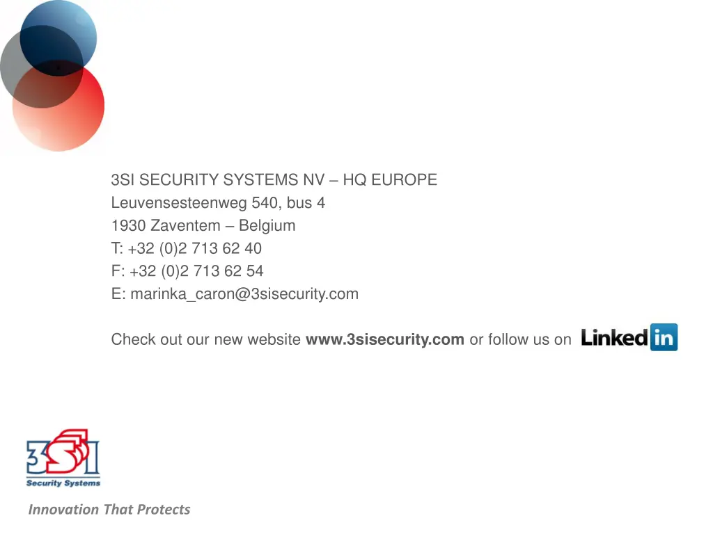 3si security systems nv hq europe