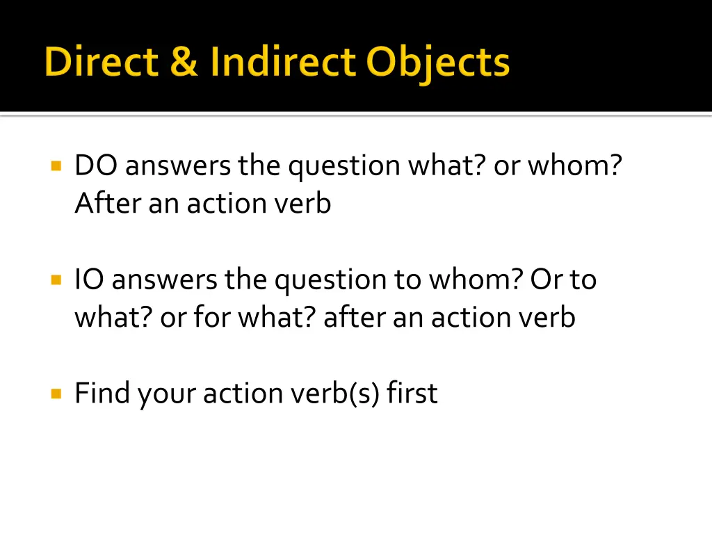 do answers the question what or whom after