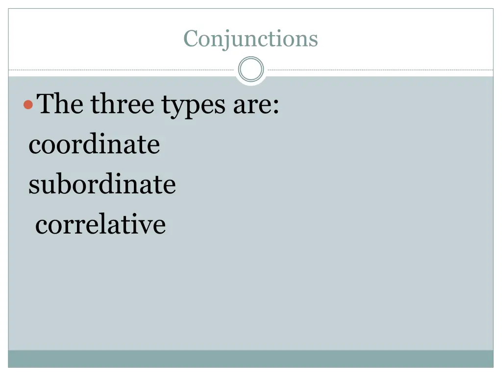 conjunctions 2