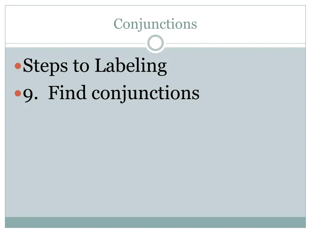 conjunctions