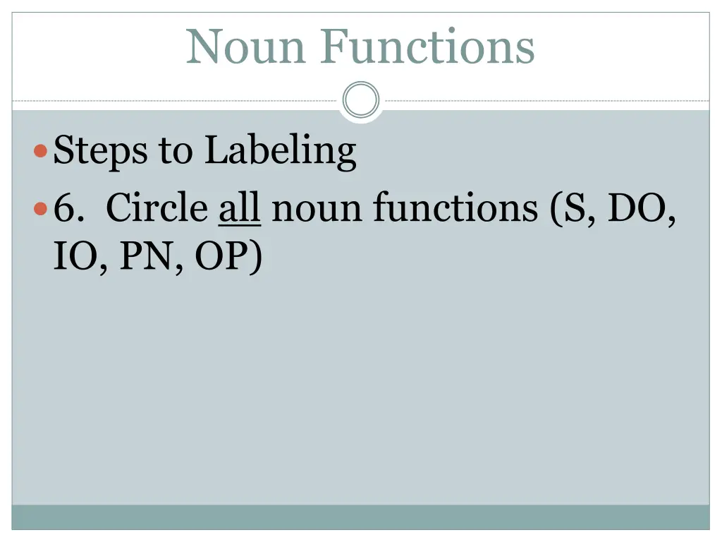 noun functions