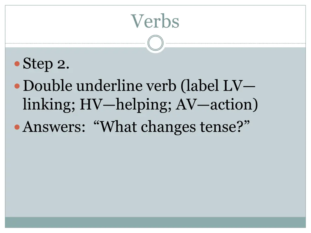 verbs