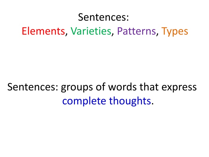 sentences