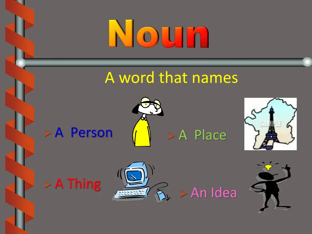 a word that names