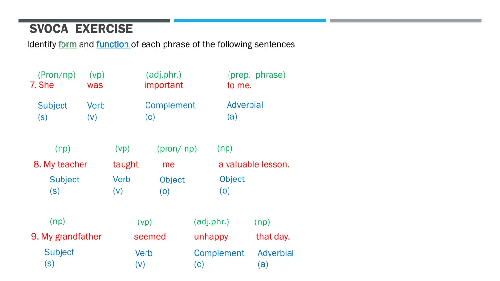 svoca exercise identify form form and function 2