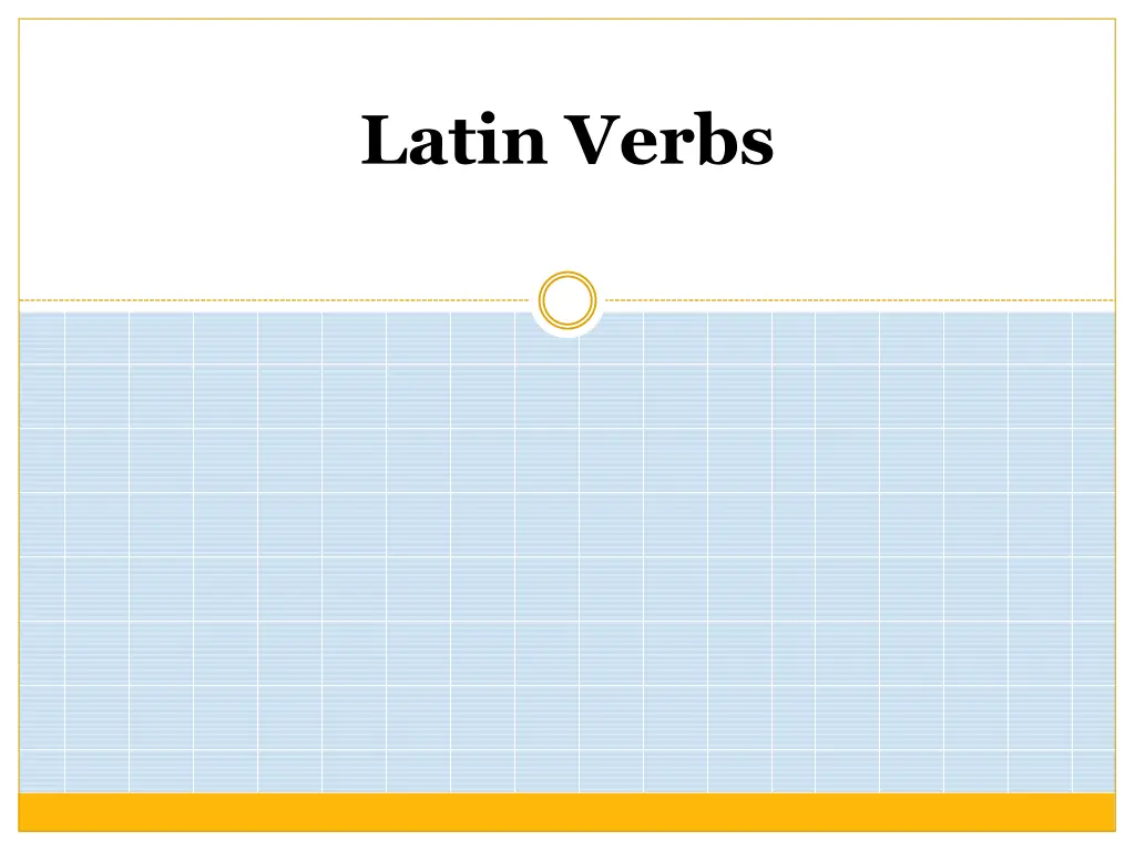 latin verbs