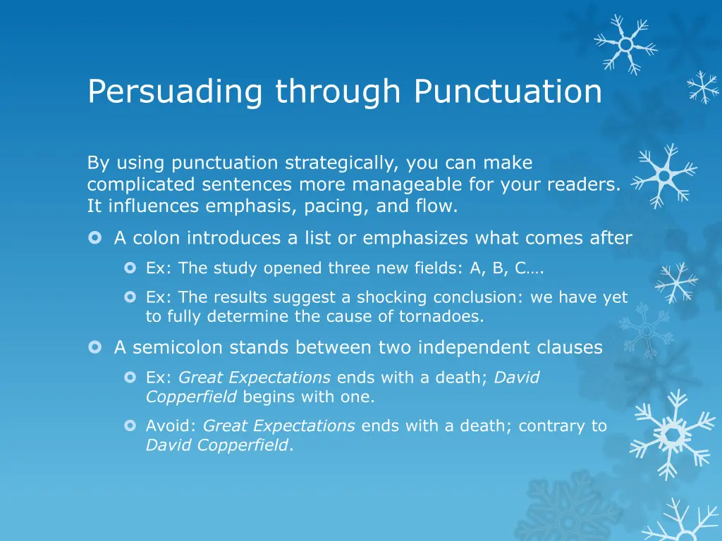 persuading through punctuation